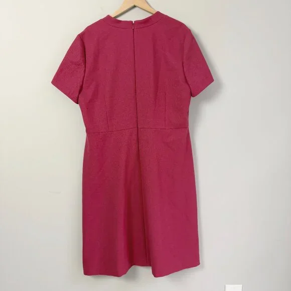 2/$30 Preston & York Pink V-Neck A-Line Dress 18 - Picture 3 of 4